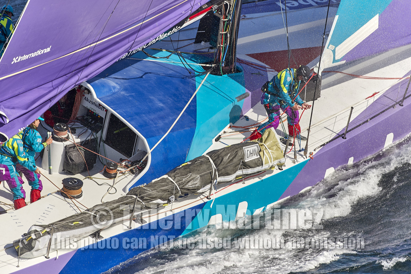 team AkzoNobel  in Volvo Ocean Race 2017-18.