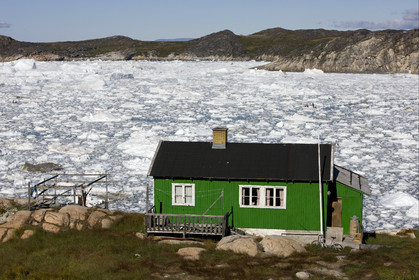 Schooner LA LOUISE sailing on west coast of Greenland.