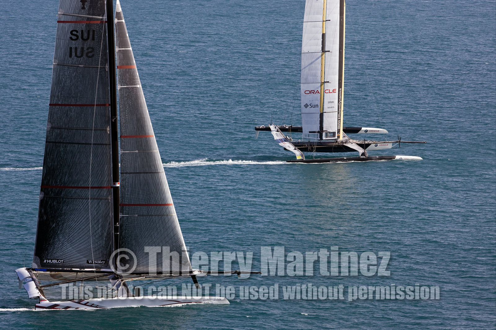 33rd  AMERICA'S CUP Valencia Spain, February 2010 - Defender:  ALINGHI (ALINGHI 5) vs Challenger : BMW Oracle Racing (USA 17)
