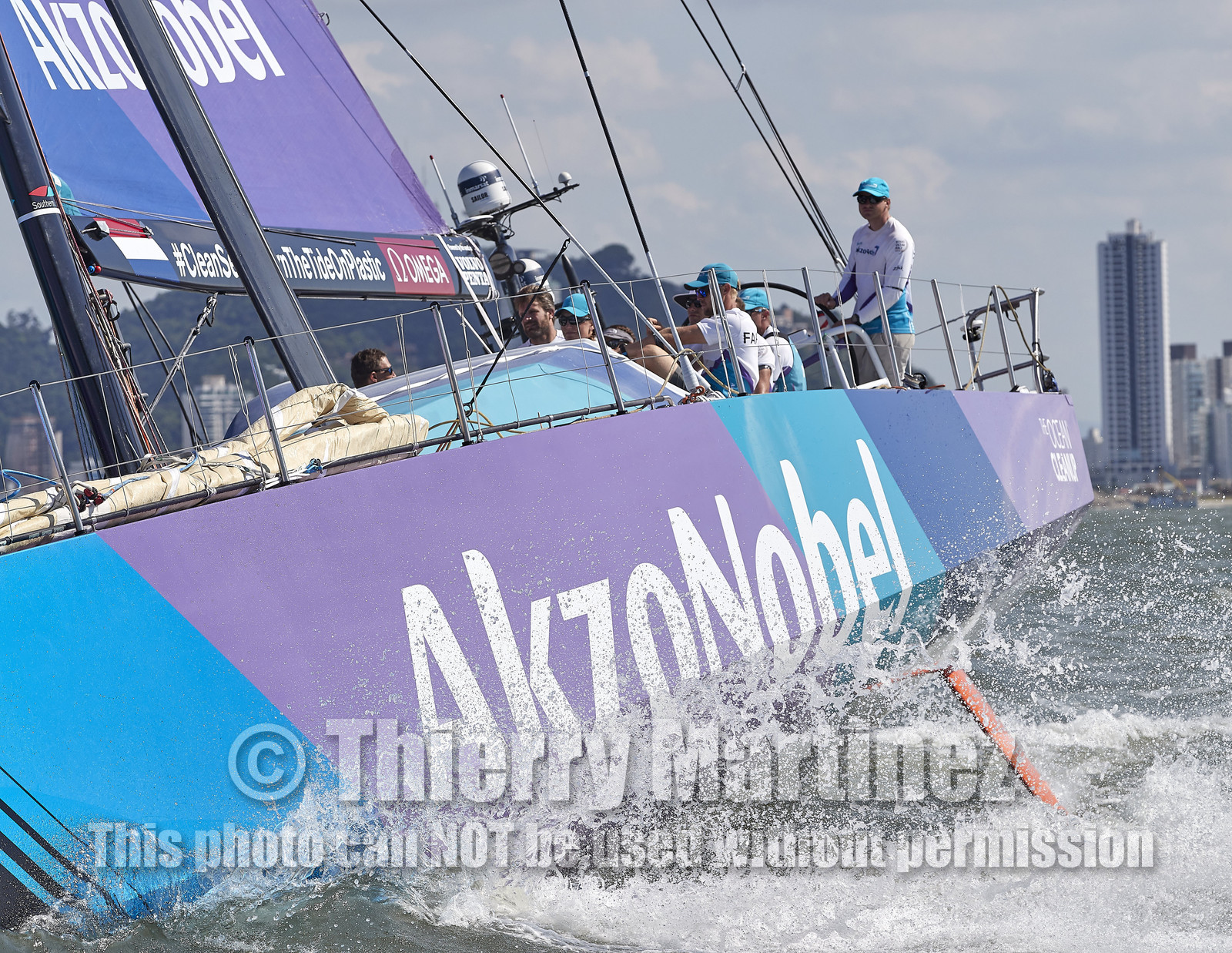 team AkzoNobel  in Volvo Ocean Race 2017-18.