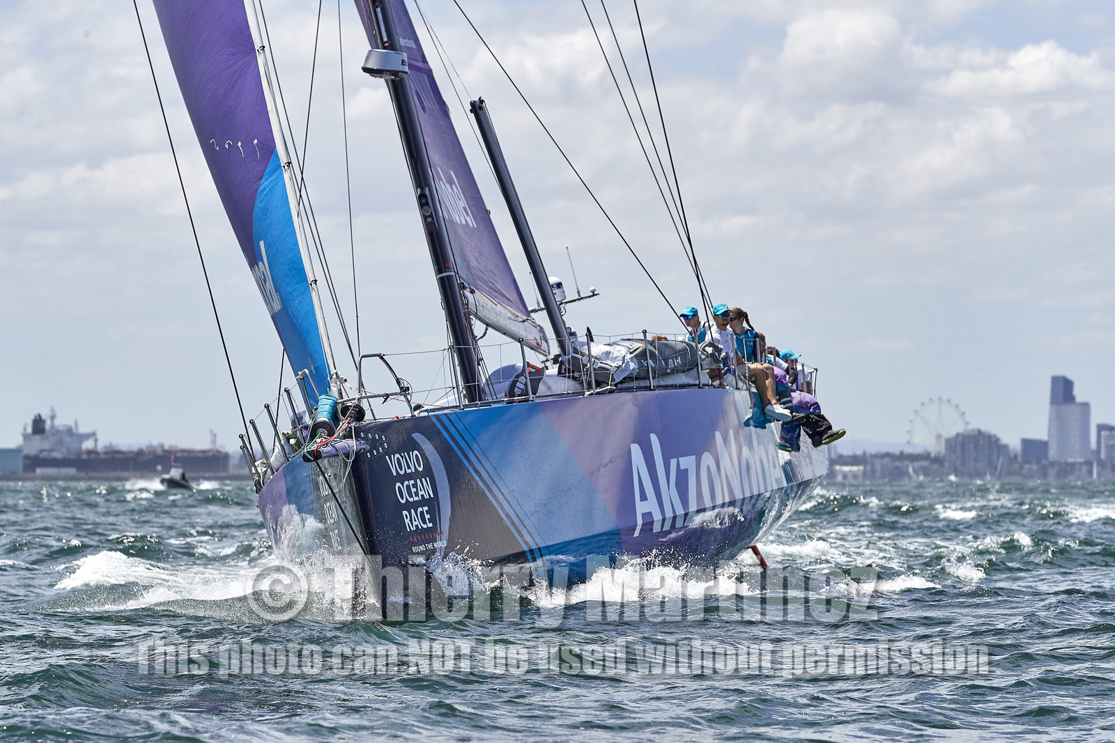 team AkzoNobel  in Volvo Ocean Race 2017-18.