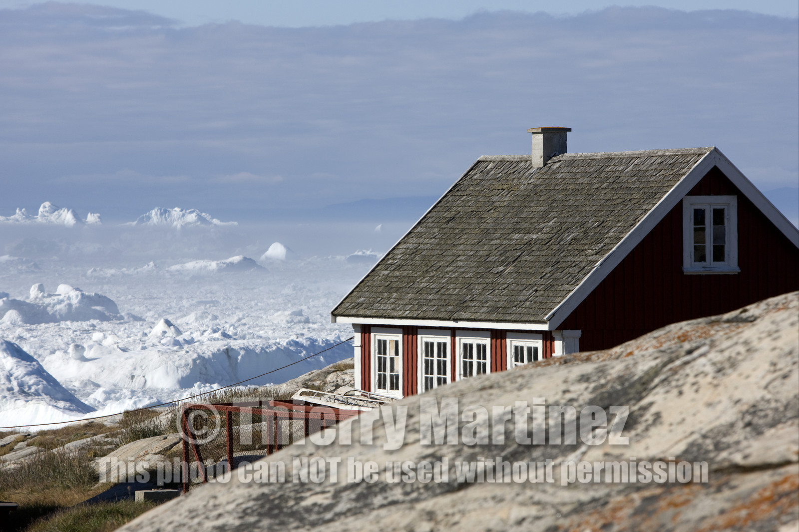 Schooner LA LOUISE sailing on west coast of Greenland.