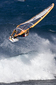 Windsurf in waves at Hookip'a Beach - North Shore Maui - Hawaii.