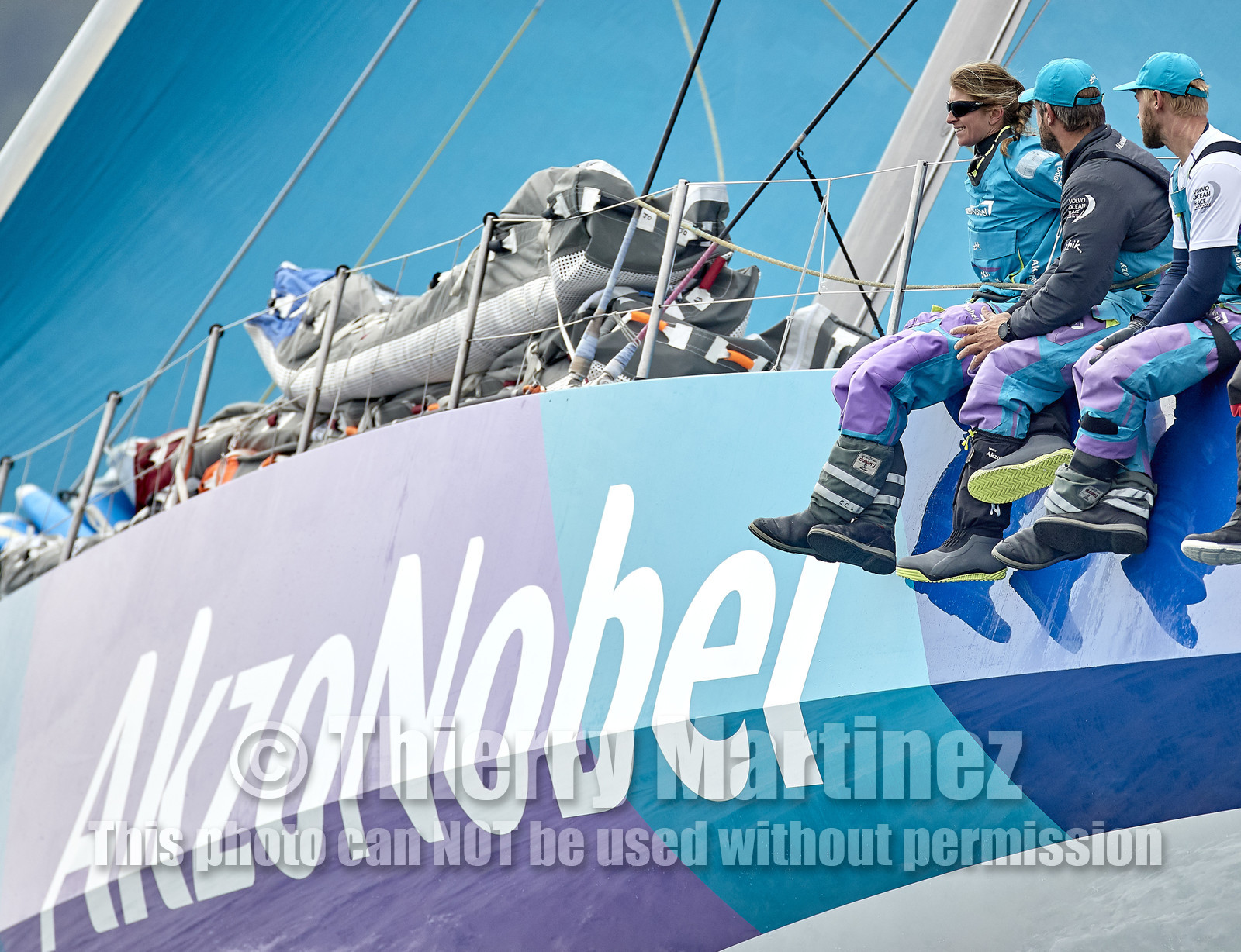 team AkzoNobel  in Volvo Ocean Race 2017-18.