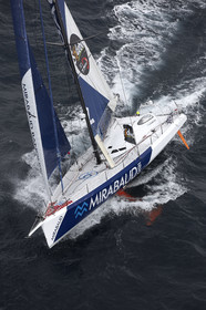 MIRABAUD  Monohull IMOCA 60, skipper Dominique Wavre (SUi)