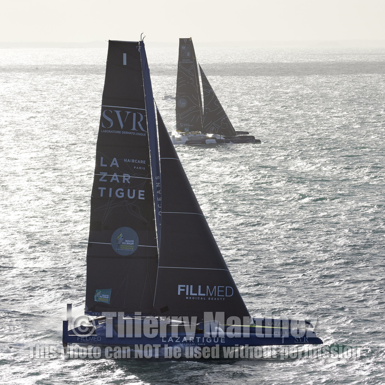 22_39308   © Thierry Martinez.DINARD, FRANCE. 9 Novembre  2022Départ de la 12éme ROUTE DU RHUM, transatlantique course à la voile en solitaire de St Malo(FRA)  à Pointe à Pitre (FRA-Guadeloupe) 3.543 milles nautiques.