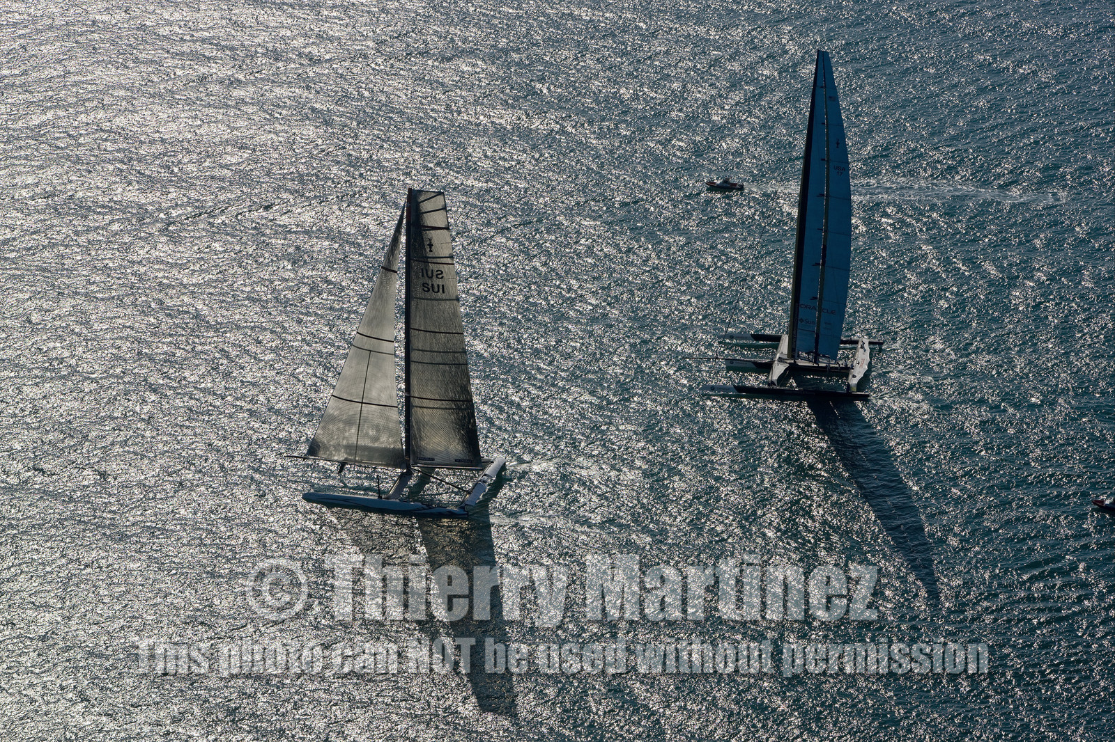 33rd  AMERICA'S CUP Valencia Spain, February 2010 - Defender:  ALINGHI (ALINGHI 5) vs Challenger : BMW Oracle Racing (USA 17)
