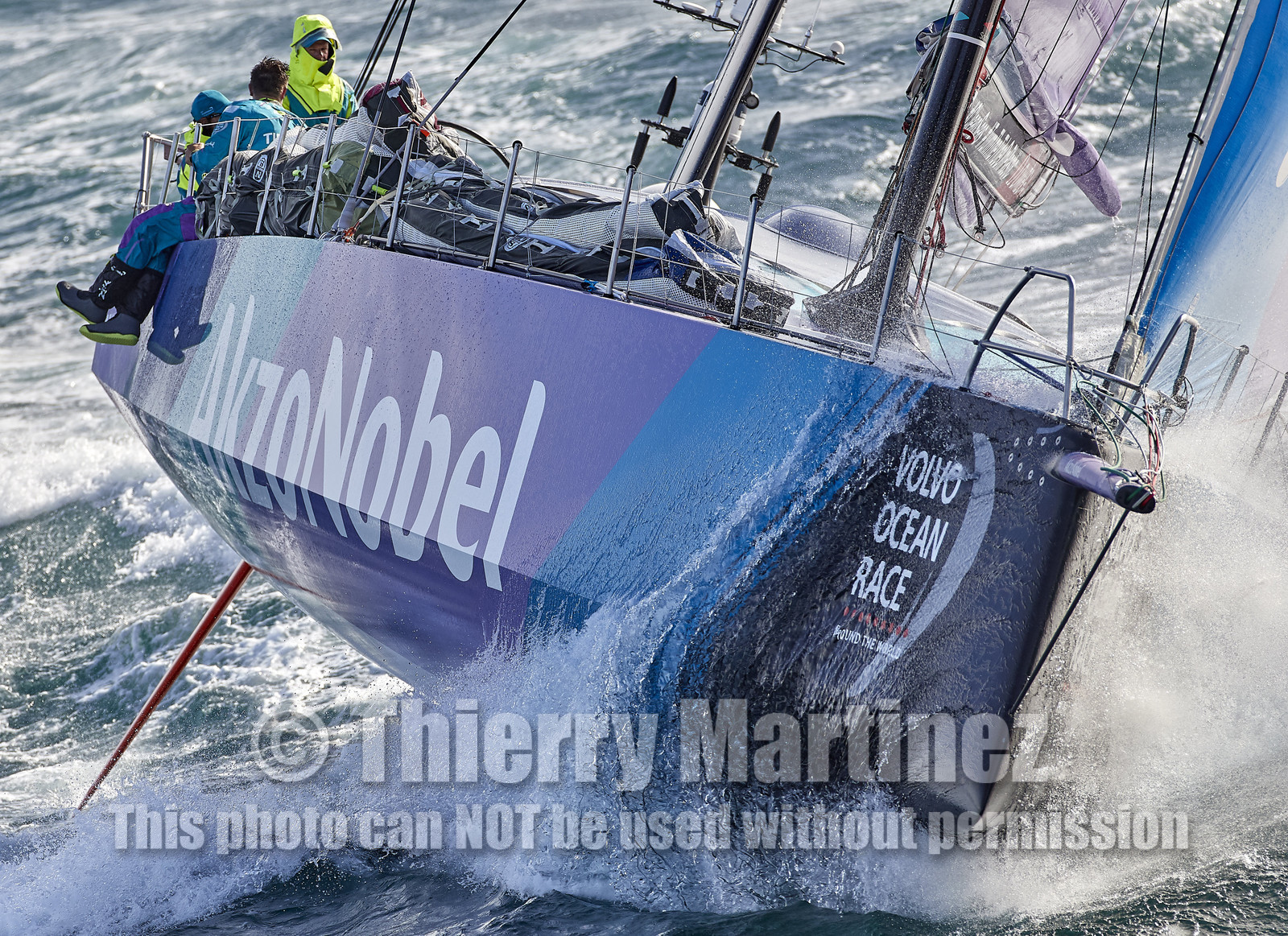 team AkzoNobel  in Volvo Ocean Race 2017-18.