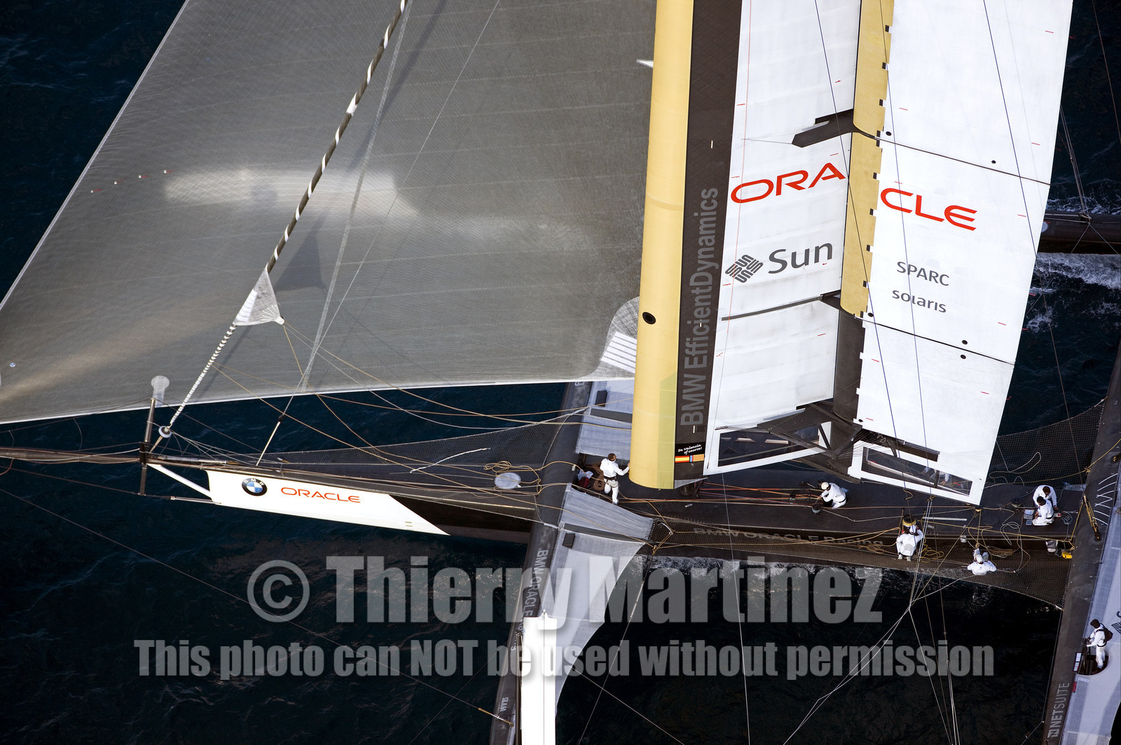 33rd  AMERICA'S CUP Valencia Spain, February 2010 - Defender:  ALINGHI (ALINGHI 5) vs Challenger : BMW Oracle Racing (USA 17)