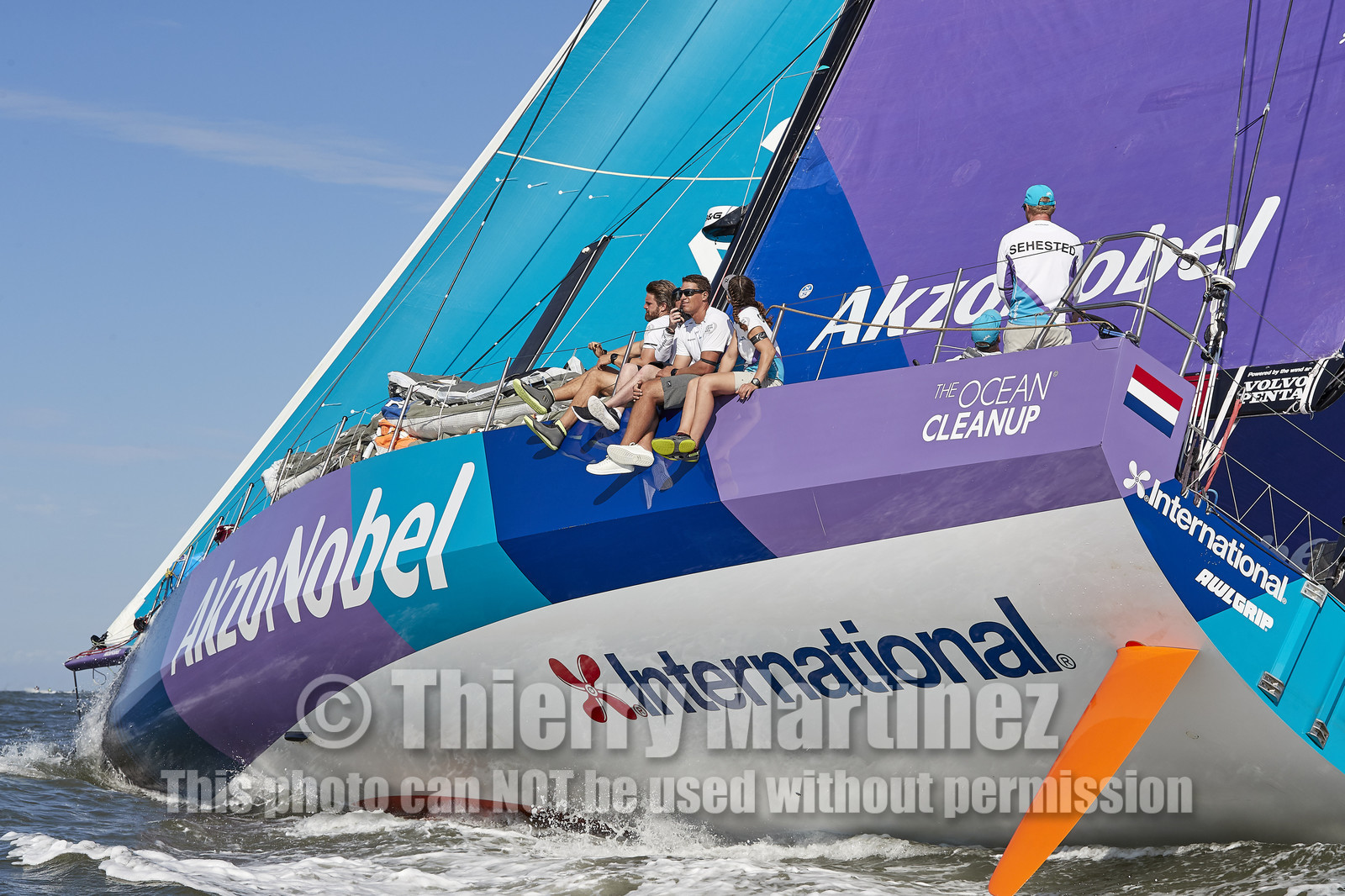 team AkzoNobel  in Volvo Ocean Race 2017-18.
