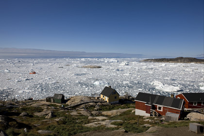 Schooner LA LOUISE sailing on west coast of Greenland.