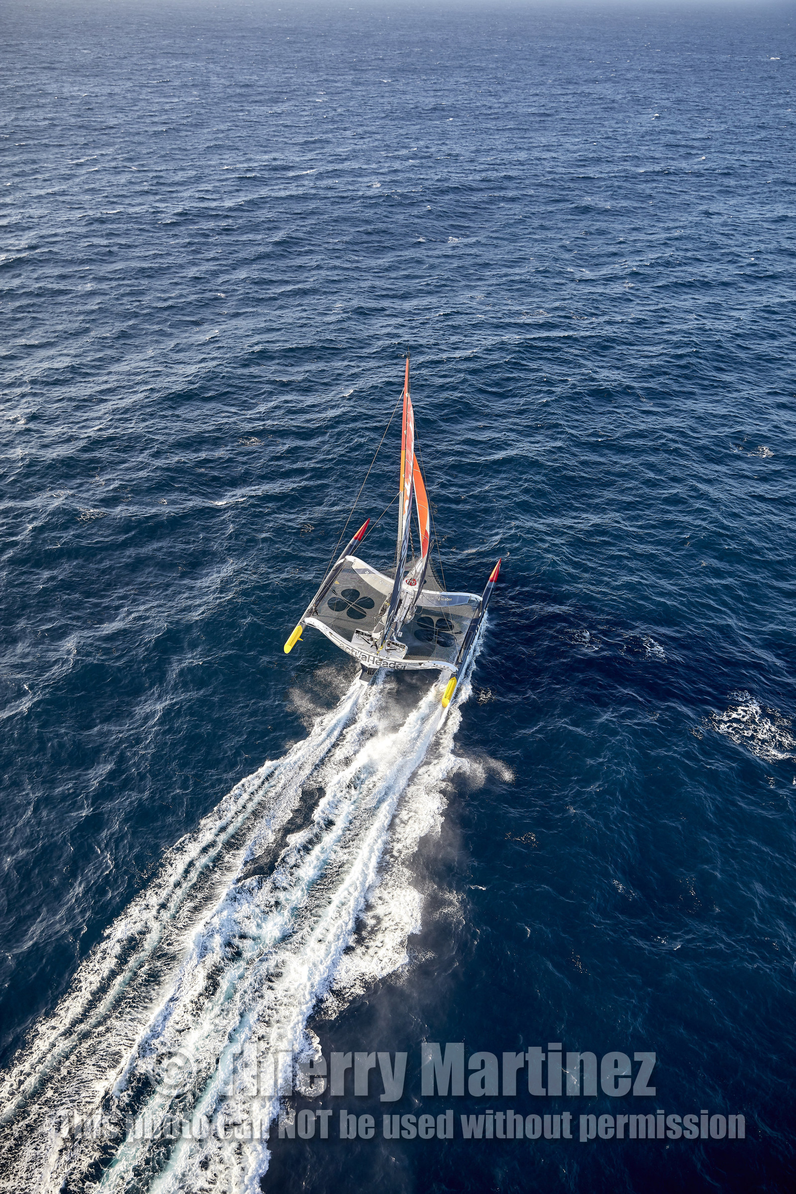 « ULTIM ACTUAL LEADER , Skipper Yves Le Blevec.