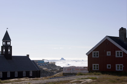 Schooner LA LOUISE sailing on west coast of Greenland.