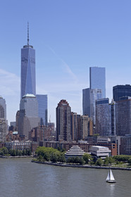 Aerial view of New York City (USA).