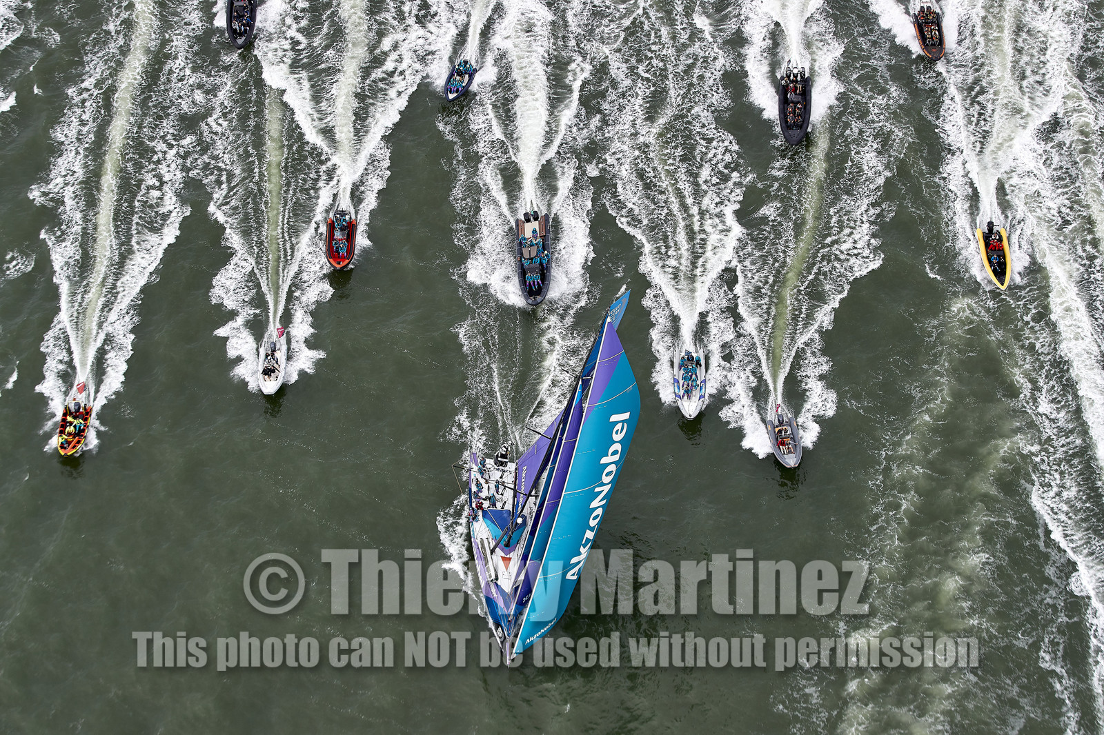 team AkzoNobel  in Volvo Ocean Race 2017-18.