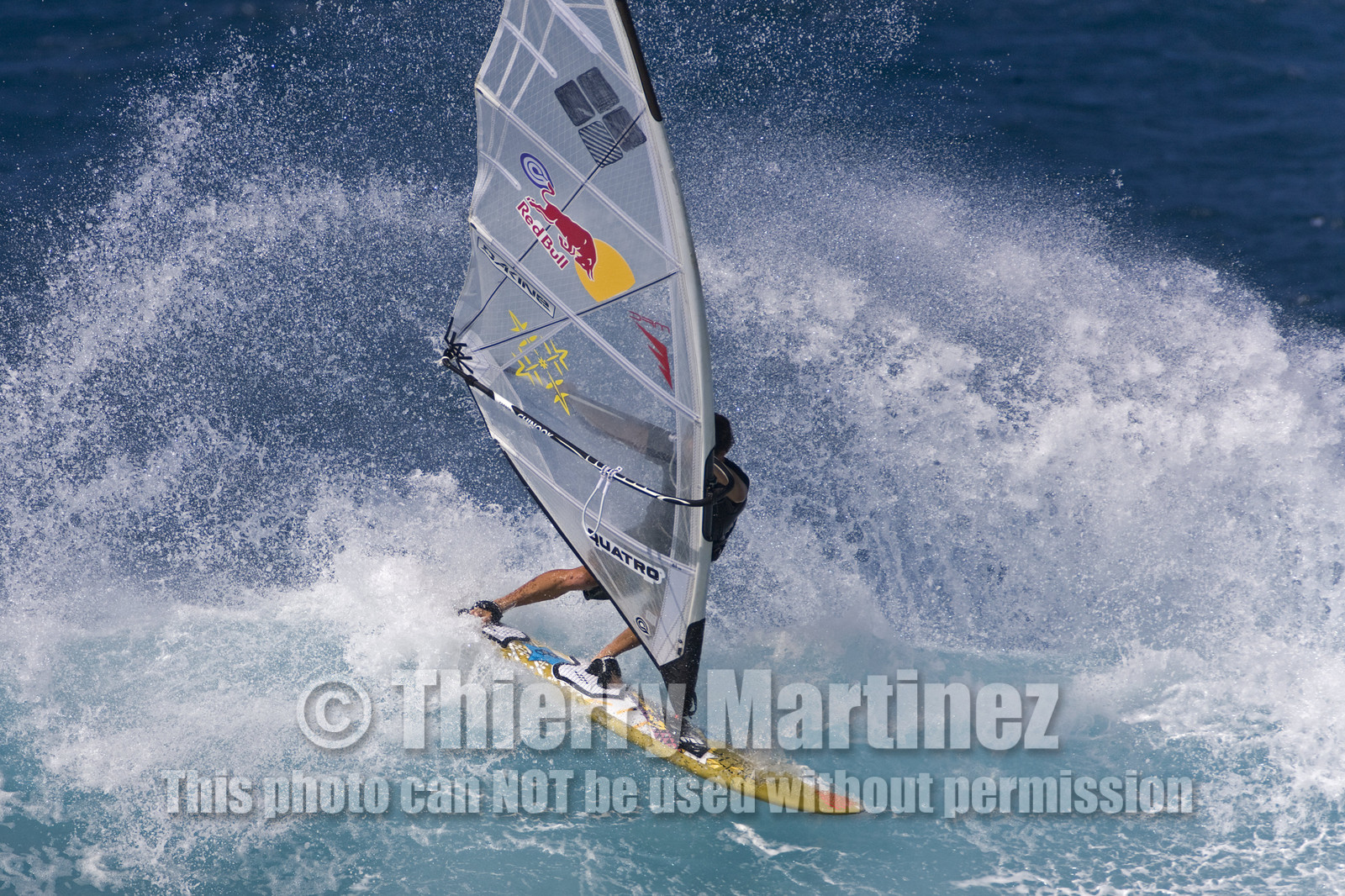 Windsurf in waves at Hookip'a Beach - North Shore Maui - Hawaii.