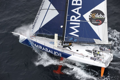 MIRABAUD  Monohull IMOCA 60, skipper Dominique Wavre (SUi)