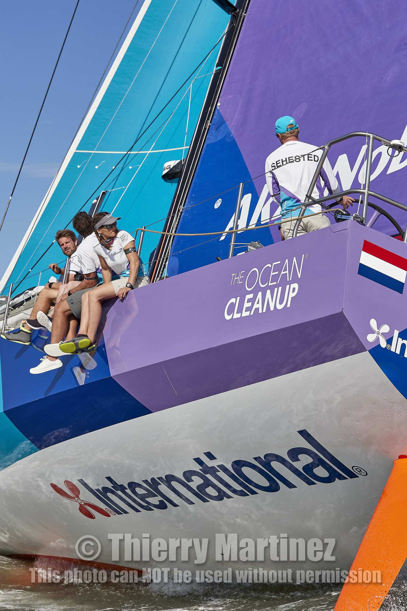 team AkzoNobel  in Volvo Ocean Race 2017-18.