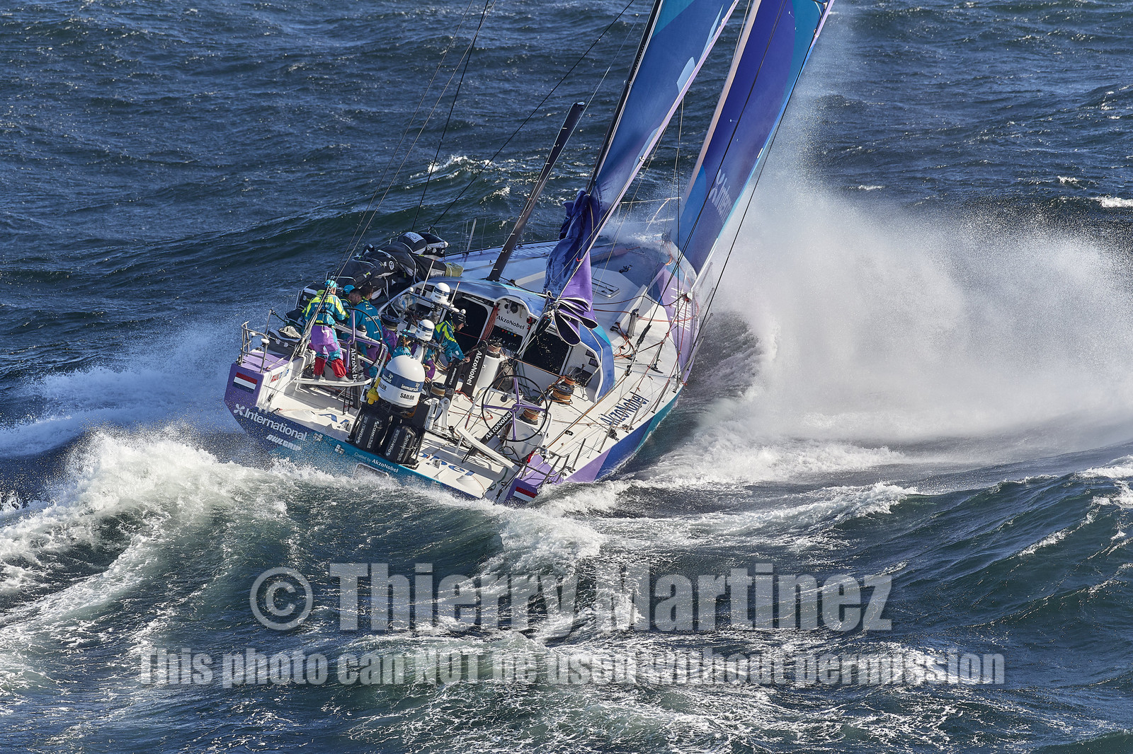team AkzoNobel  in Volvo Ocean Race 2017-18.