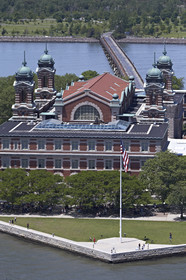Aerial view of New York City (USA).