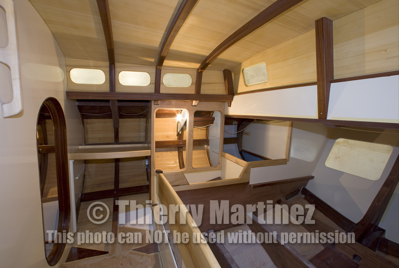 Thierry Dubois new boat under construction.16 July 2009.