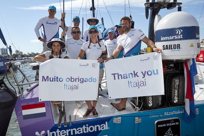 team AkzoNobel  in Volvo Ocean Race 2017-18.