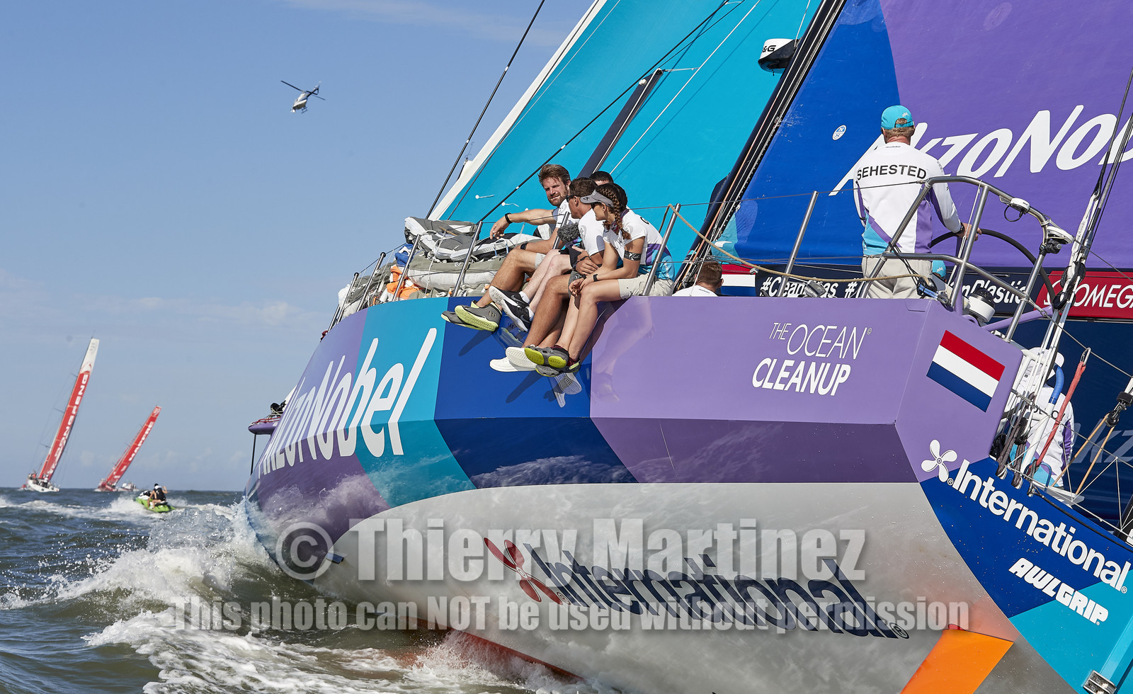team AkzoNobel  in Volvo Ocean Race 2017-18.