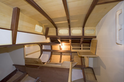 Thierry Dubois new boat under construction.16 July 2009.