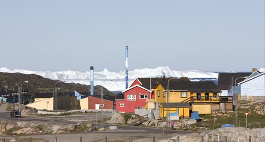 Schooner LA LOUISE sailing on west coast of Greenland.