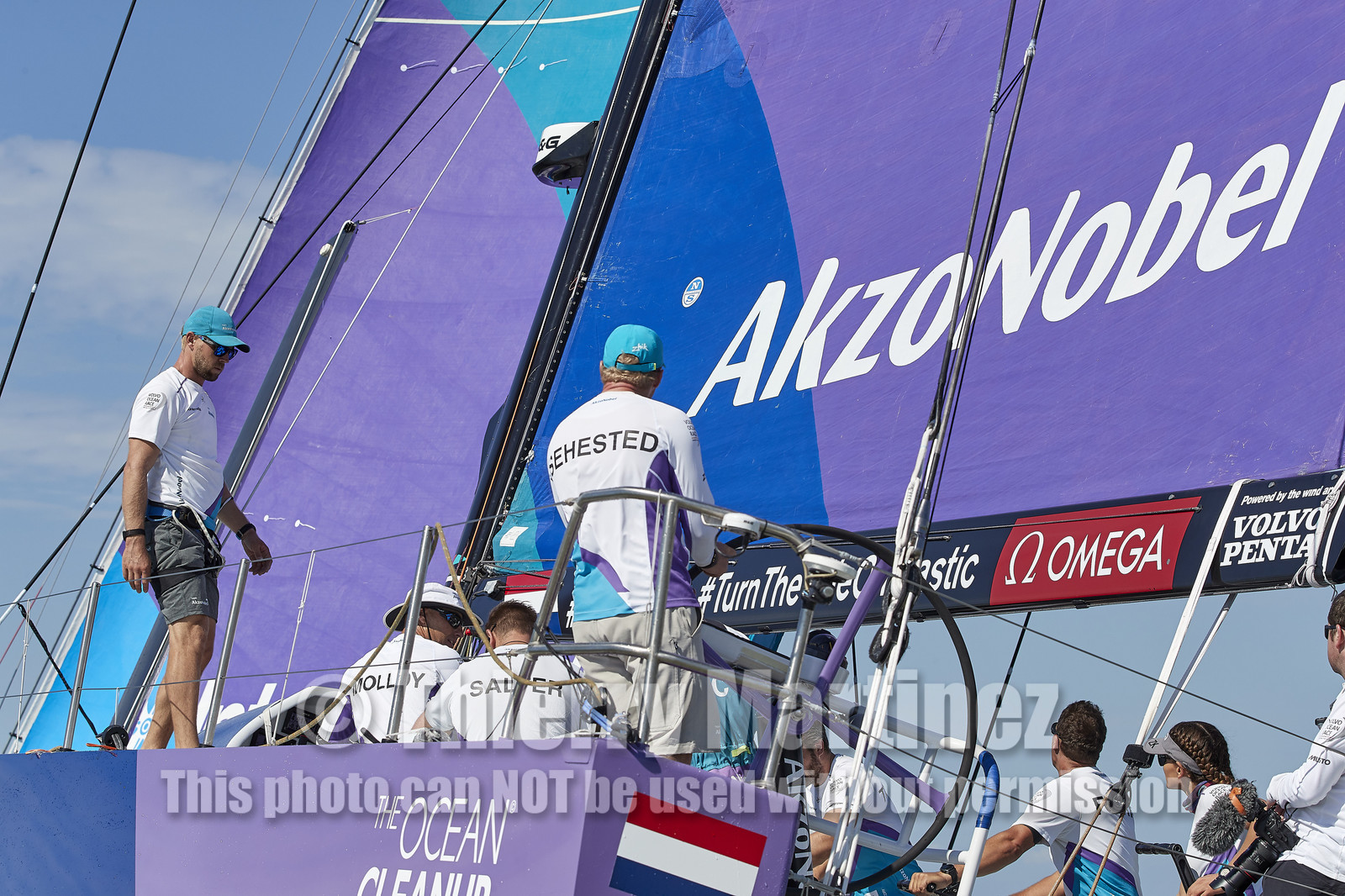 team AkzoNobel  in Volvo Ocean Race 2017-18.
