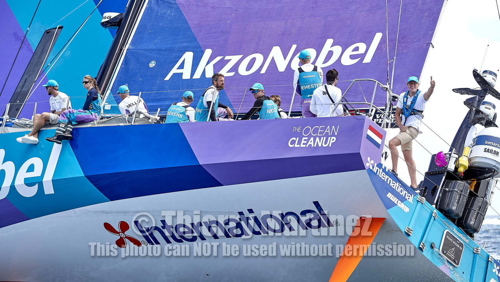 team AkzoNobel  in Volvo Ocean Race 2017-18.