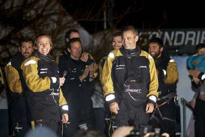 MAXI  SPINDRIFT 2 Jules Verne trophy  2015 2016 attempt.