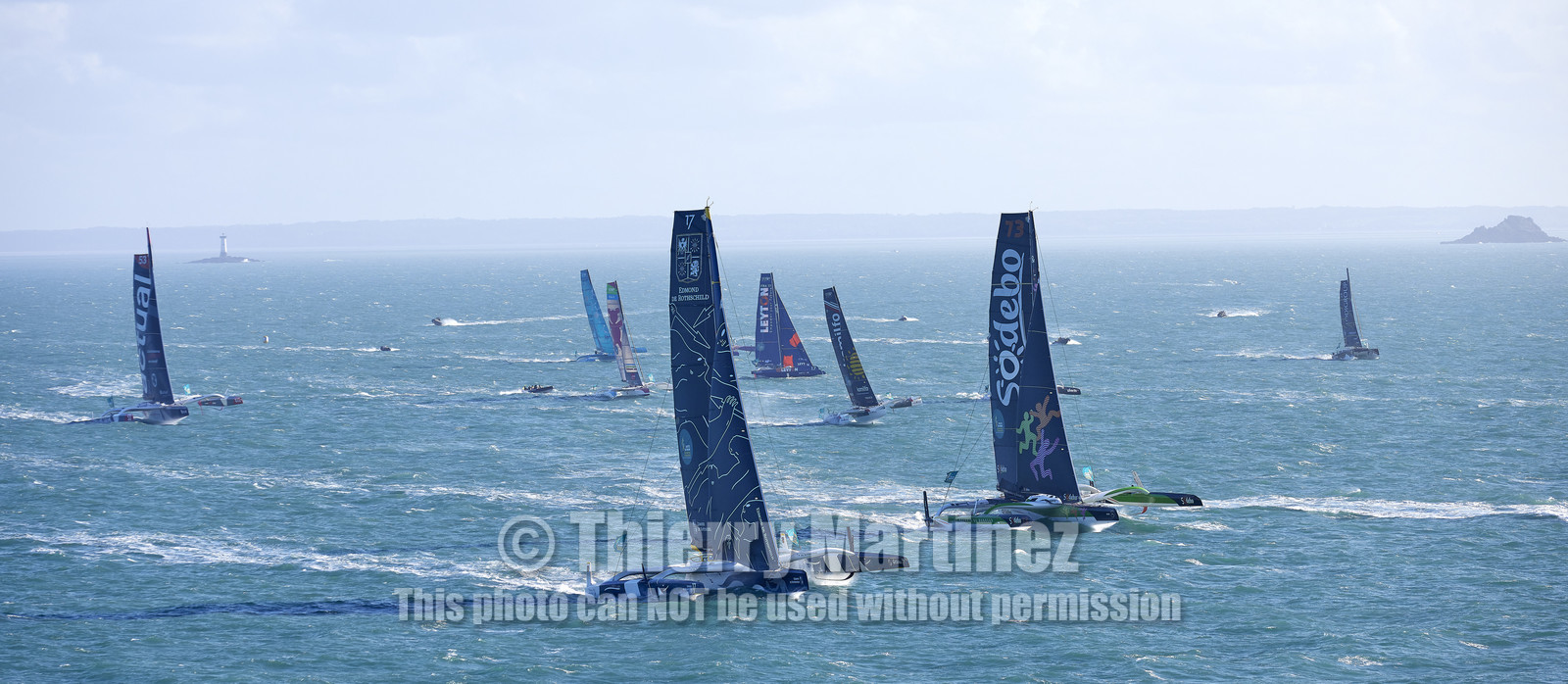 22_37310   © Thierry Martinez.DINARD, FRANCE. 9 Novembre  2022Départ de la 12éme ROUTE DU RHUM, transatlantique course à la voile en solitaire de St Malo(FRA)  à Pointe à Pitre (FRA-Guadeloupe) 3.543 milles nautiques.
