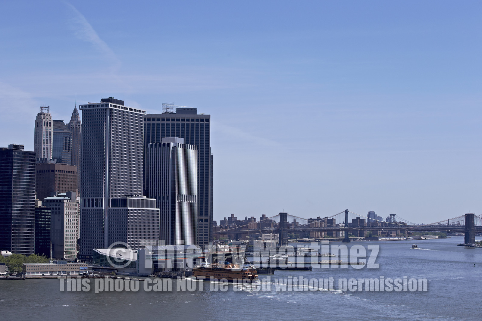 Aerial view of New York City (USA).