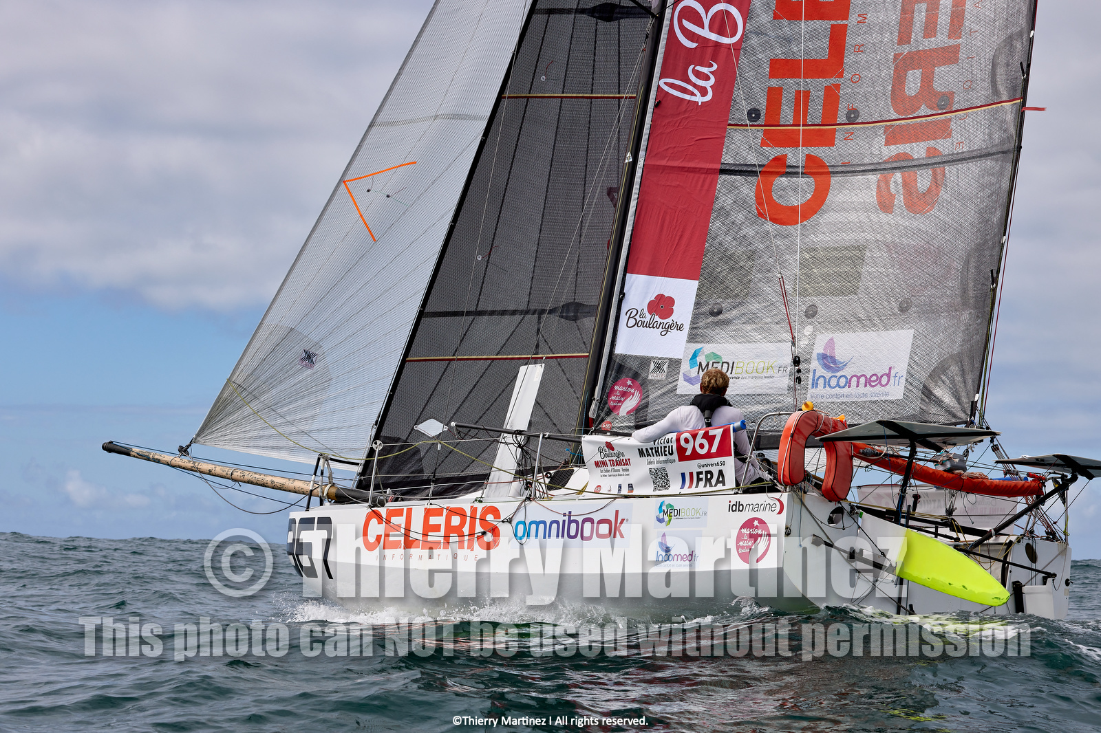 23_22042   © Thierry Martinez. LES SABLES D'OLONNE, 85 - FRANCE 25 septembre 2023.Départ MINI TRANSAT 2023. Départ du Dimanche 24 septembre retardé au Lundi 25 Sept .Les Sables d’Olonne (FRA)    Santa Cruz de la Palma ( Canaries)    St François ( Guadeloupe): 4050 NM.
