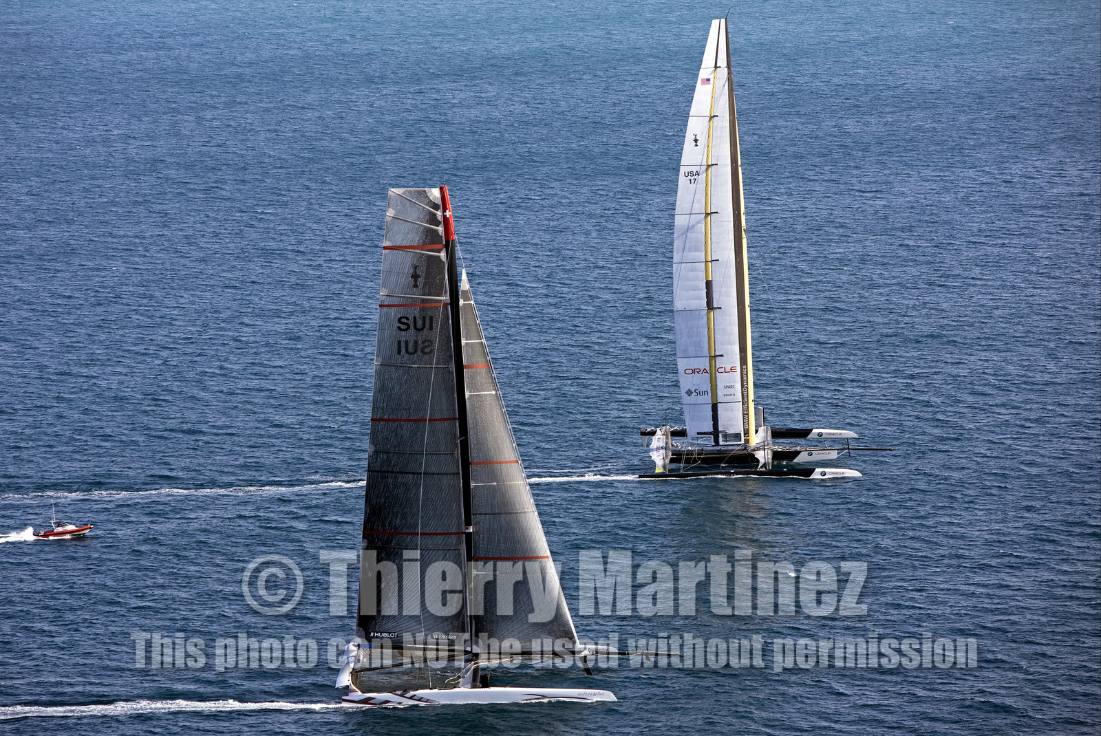 33rd  AMERICA'S CUP Valencia Spain, February 2010 - Defender:  ALINGHI (ALINGHI 5) vs Challenger : BMW Oracle Racing (USA 17)