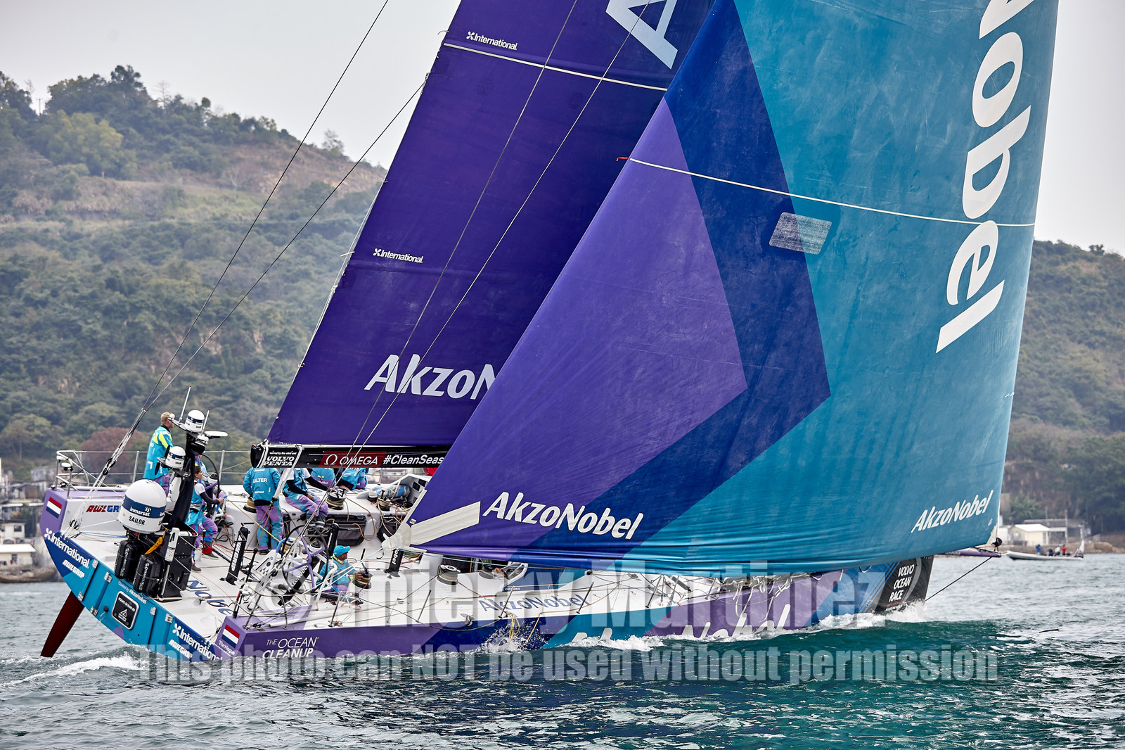 team AkzoNobel  in Volvo Ocean Race 2017-18.