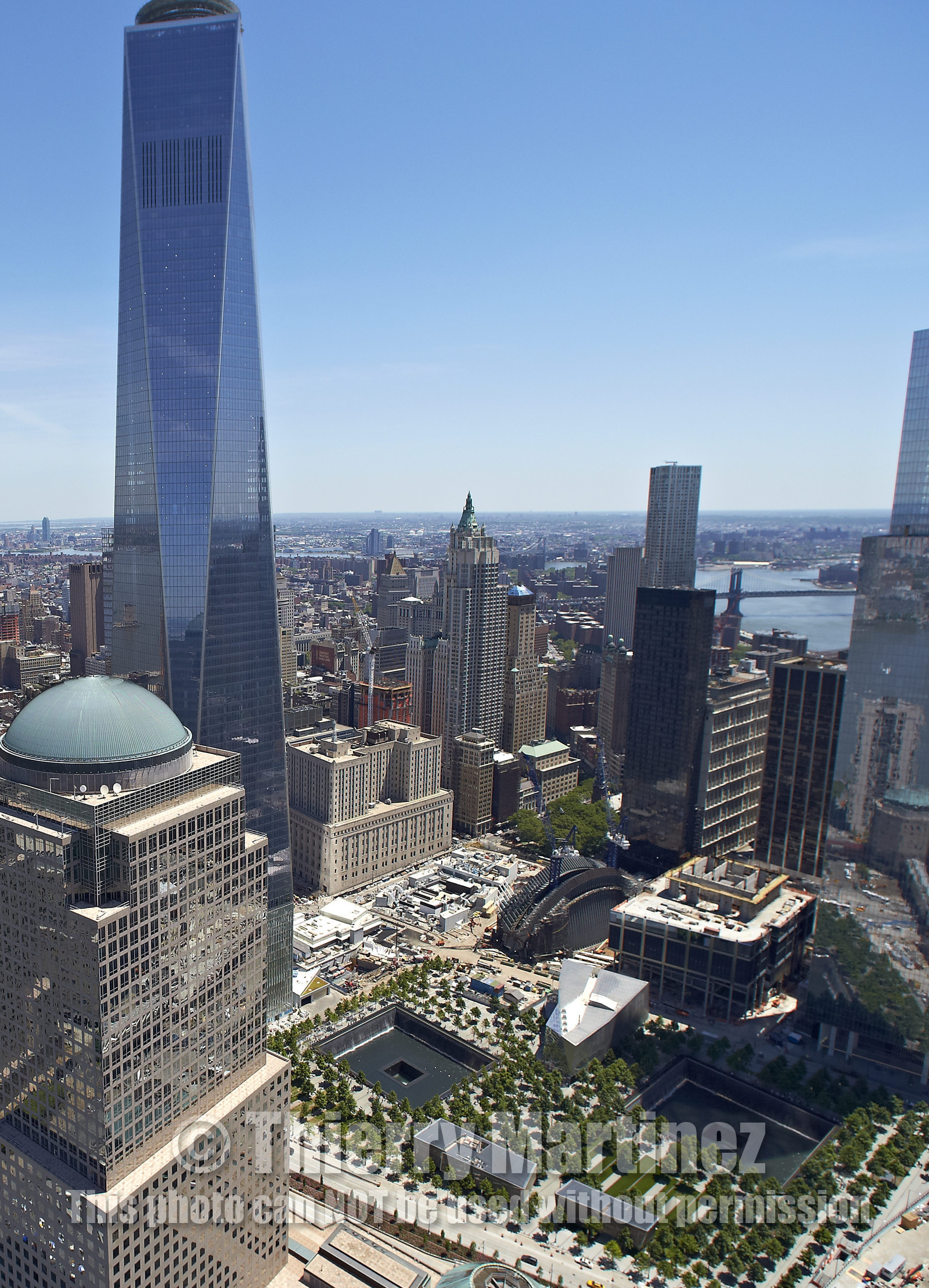 Aerial view of New York City (USA).