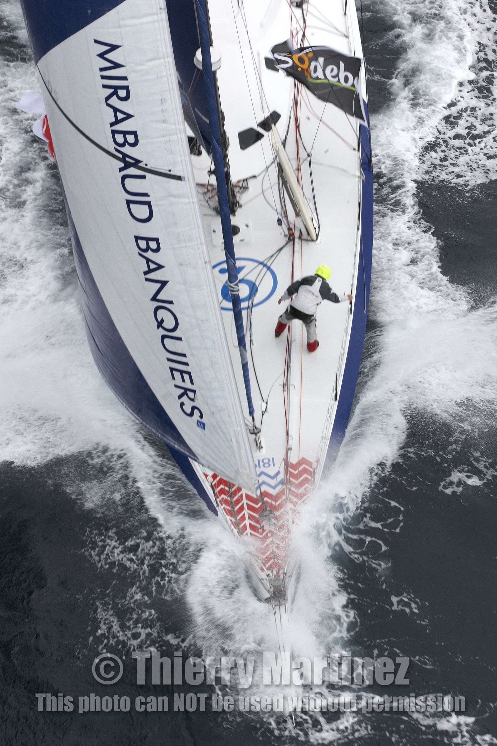 MIRABAUD  Monohull IMOCA 60, skipper Dominique Wavre (SUi)