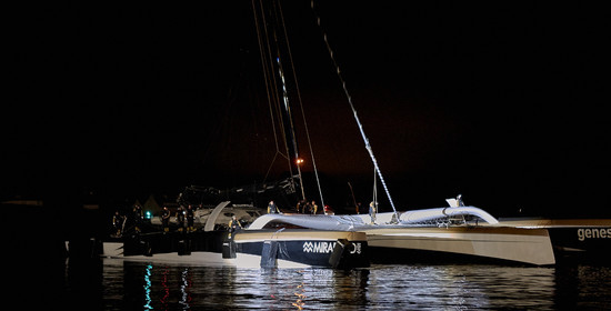 MAXI  SPINDRIFT 2 Jules Verne trophy  2015 2016 attempt.