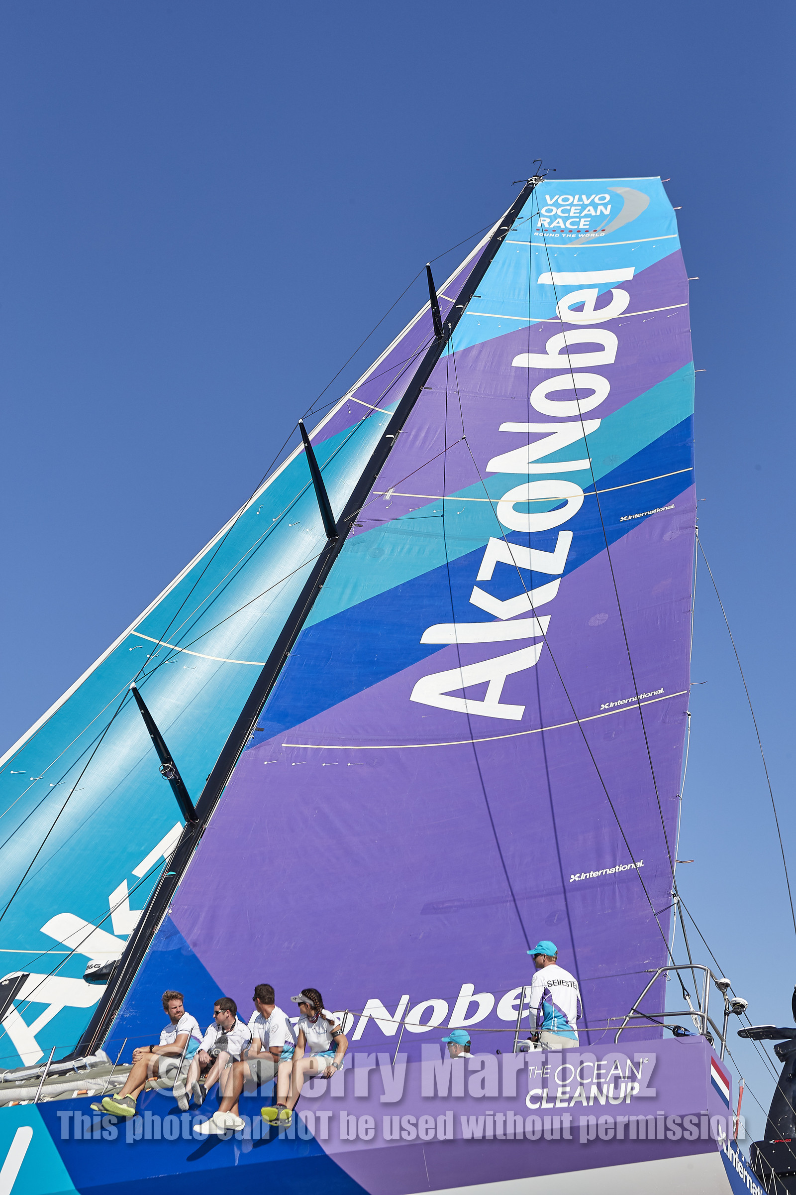 team AkzoNobel  in Volvo Ocean Race 2017-18.
