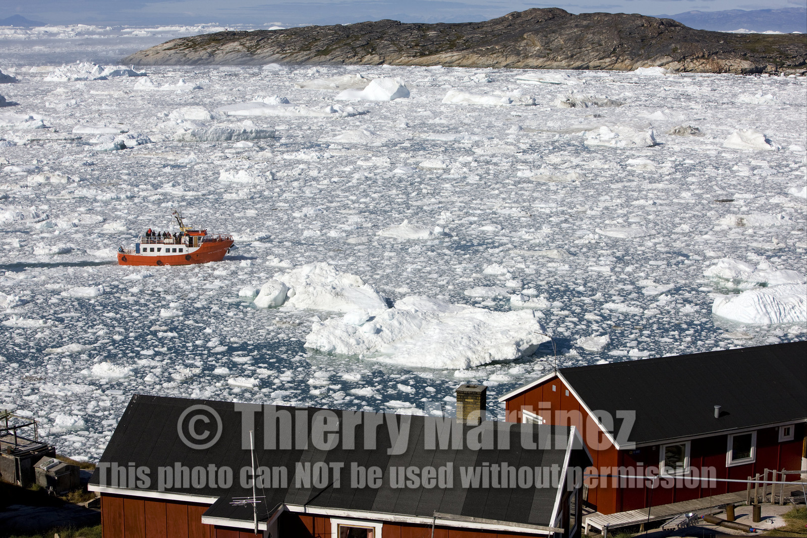 Schooner LA LOUISE sailing on west coast of Greenland.