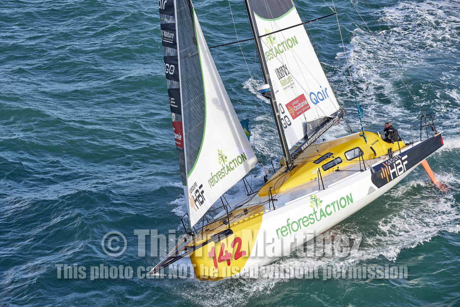 22_38906   © Thierry Martinez.DINARD, FRANCE. 9 Novembre  2022Départ de la 12éme ROUTE DU RHUM, transatlantique course à la voile en solitaire de St Malo(FRA)  à Pointe à Pitre (FRA-Guadeloupe) 3.543 milles nautiques.