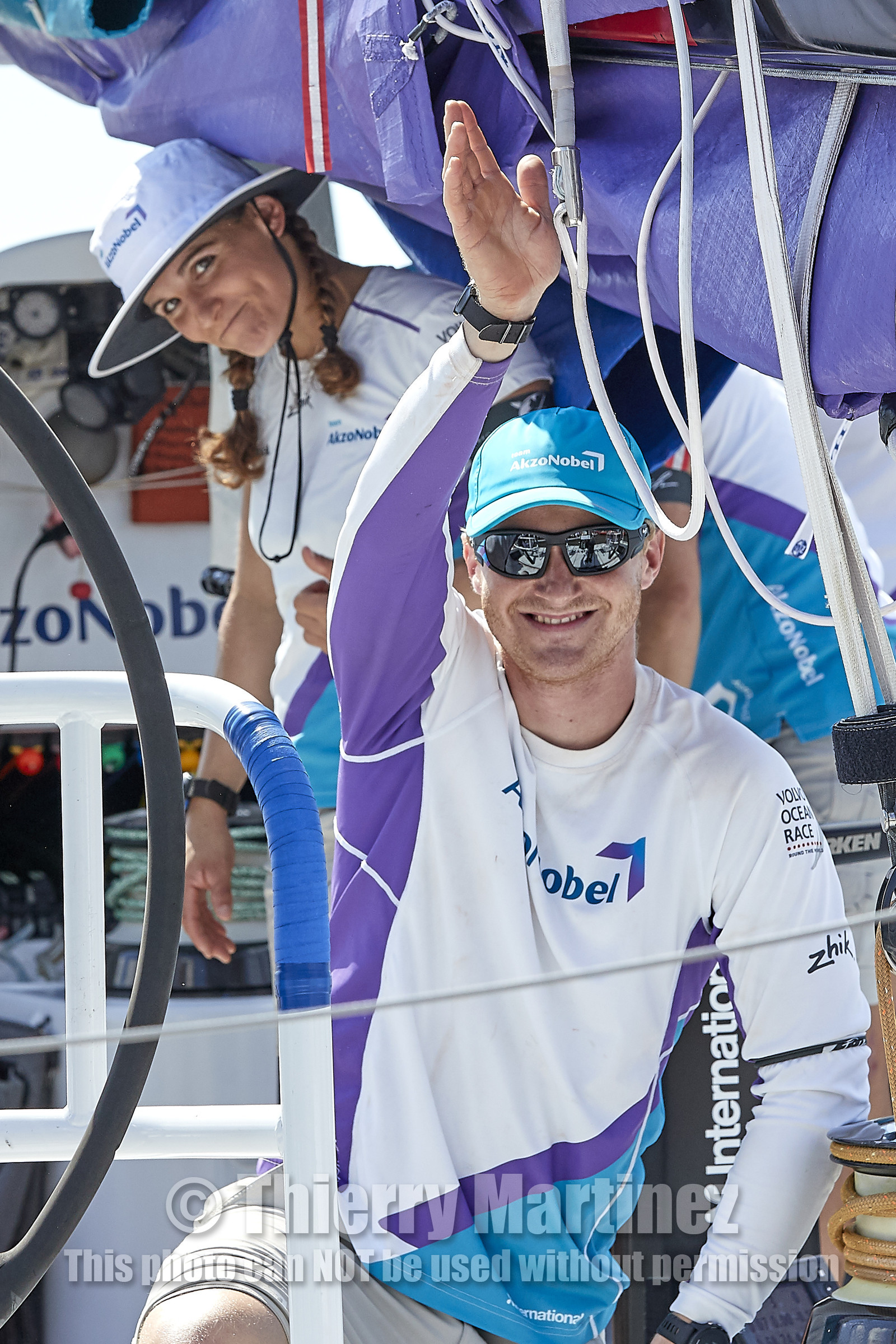team AkzoNobel  in Volvo Ocean Race 2017-18.