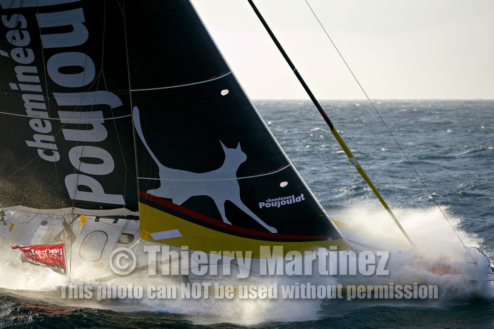 2014 BARCELONA WORLD RACE. Bernard Stamm (SUI) & Jean Le Cam (FRA) on CHEMINEES POUJOULAT