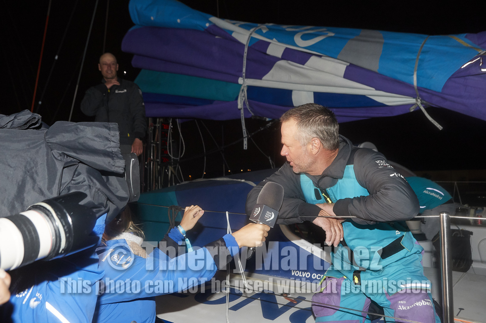 team AkzoNobel  in Volvo Ocean Race 2017-18.