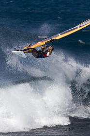 Windsurf in waves at Hookip'a Beach - North Shore Maui - Hawaii.