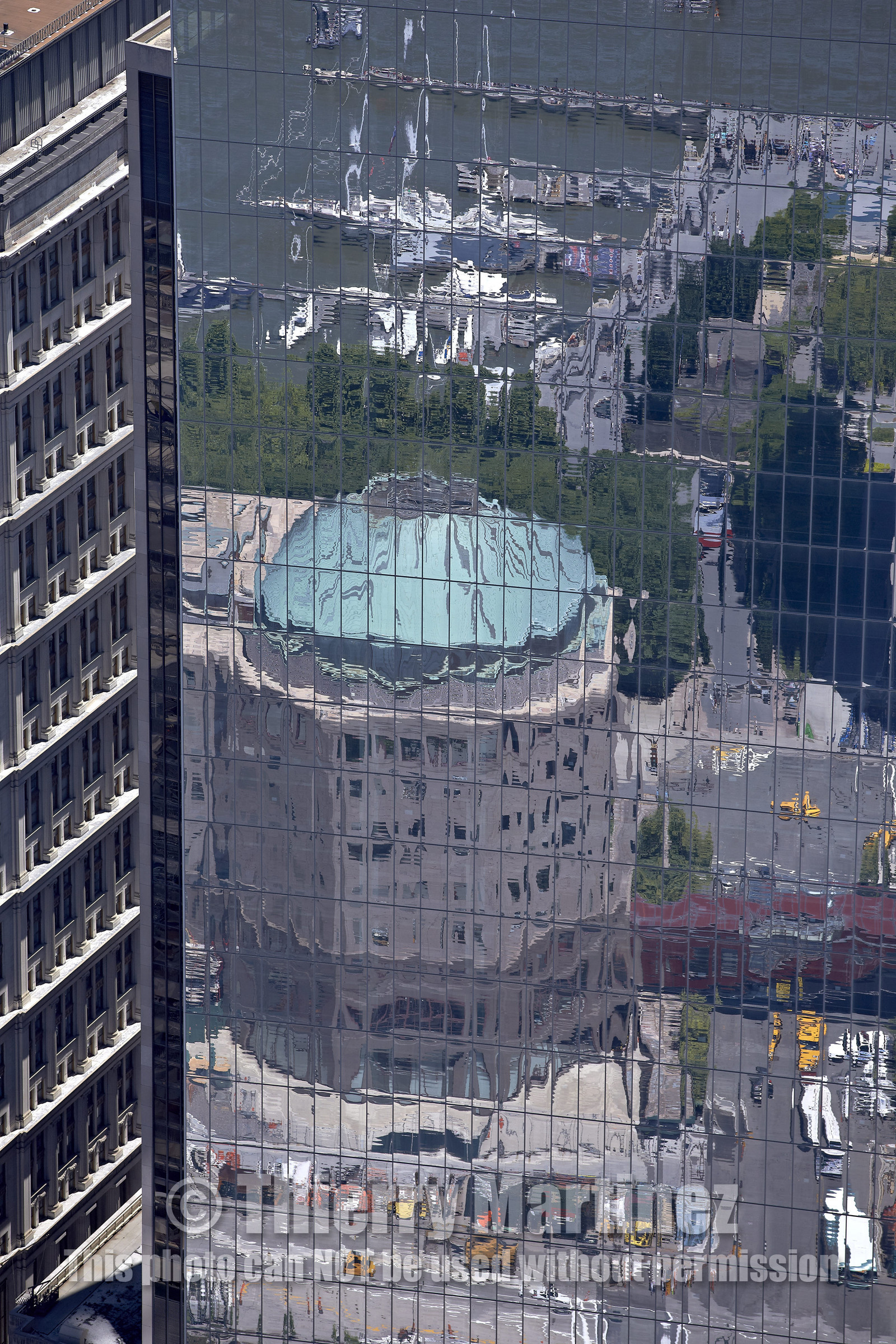 Aerial view of New York City (USA).