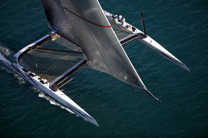 33rd  AMERICA'S CUP Valencia Spain, February 2010 - Defender:  ALINGHI (ALINGHI 5) vs Challenger : BMW Oracle Racing (USA 17)