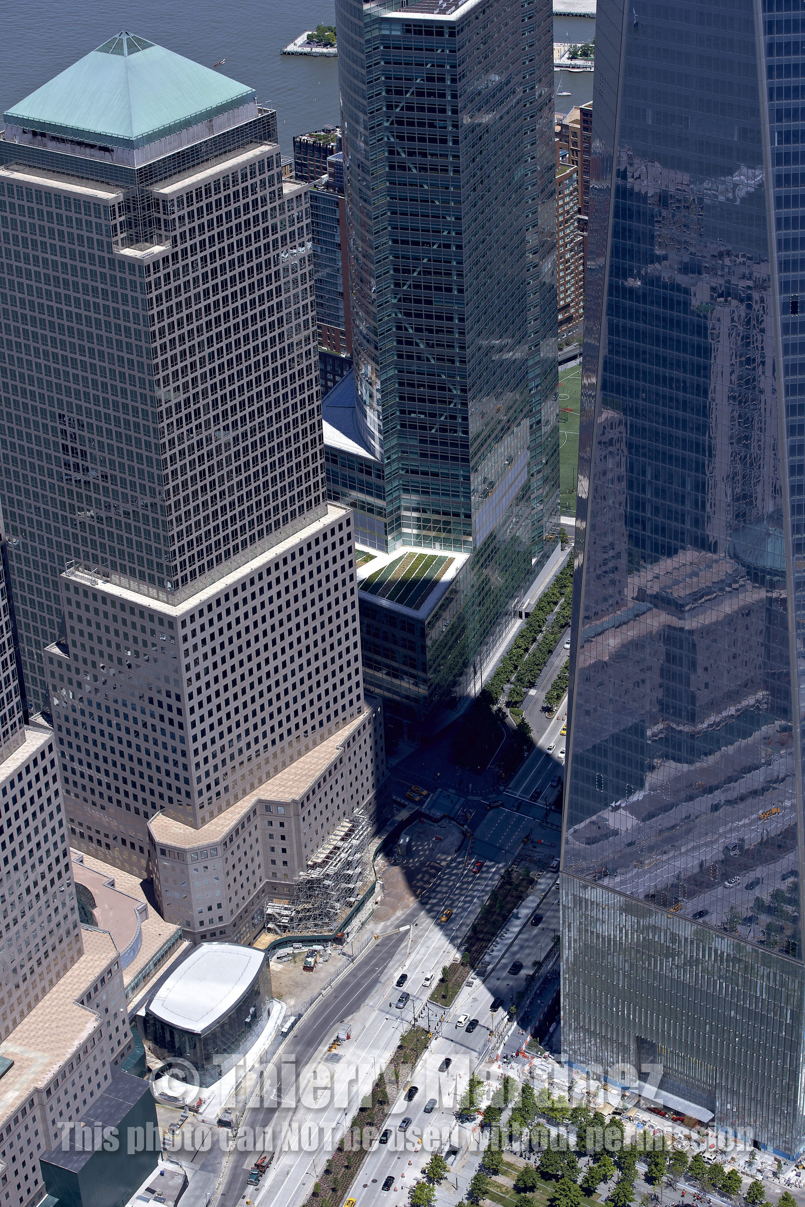 Aerial view of New York City (USA).